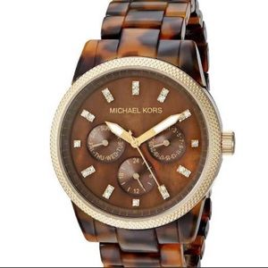 Michael Kors Tortious Shell Gold watch